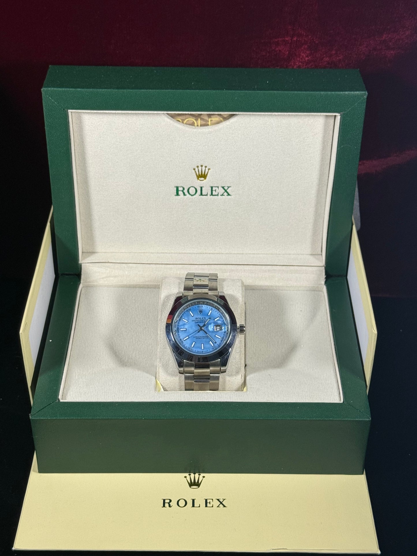 Rolex Datejust baby blue dial